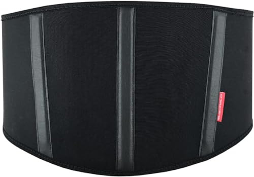 BLACKWILD Neopren njurbälte motorcykel | Njurvärmare ländryggsstöd av neopren för effektiv stabilisering | njurbälte motorcykel män och kvinnor (3XL = 140–155 cm magomkrets)