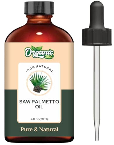Organic Zing Saw Palmetto Oil 118 ml (3.99 fl oz) – Cold Pressed Carrier Oil for Hair Care Formulations, Scalp Treatments & DIY Cosmetic Preparations