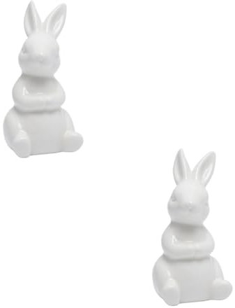 MAGICLULU 2stücke Mini Desktop Dekoration Keramische Tierfigur Kreative Tischornamente Für Zuhause Handgefertigte Weiße Keramik Stil a Für Wohn Und Arbeitszimmer