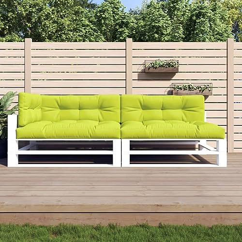LAPOOH Palettensofa-Auflagen 5 STK Palettenkissen Outdoor, Europaletten Sitzkissen Outdoor, Paletten Rückenkissen, Hellgrün