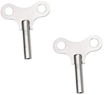 WOONEKY 2stücke Uhrenschlüssel Stahl Robuste Uhrwerk-reparaturwerkzeuge Für Mechanische Standuhren Und Tischuhren Einfach Zu Bedienen Langlebig Und Tragbar