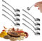 Ouligay Tiny - Cucchiaio piccolo per barattoli di spezie, in acciaio inox, misura piccola, 8,9 cm, piccolo cucchiaio per spezie, piccolo per sale, zucchero, miele, spezie