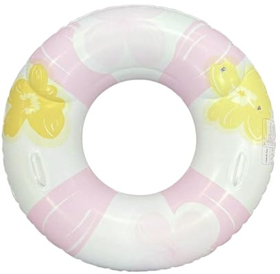 XYNM Salvagente Float Piscina Gonfiabile-Anello da Bagno Estivo A Tema retrò-Tubo del Salone d'Acqua di Medie Dimensioni-120 Rosa