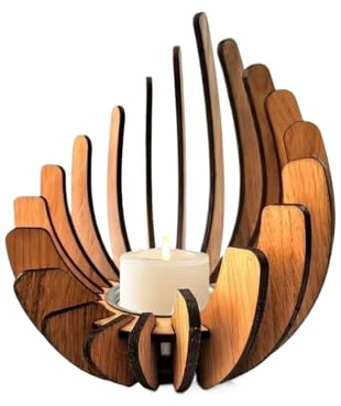 Porta Di In Legno - Candelabello Da Nozze, Titoli Di Tè Light Aromatherapy Cancellaio Per Per Feste Per Feste Decorazioni Da Tavolo Da Casa