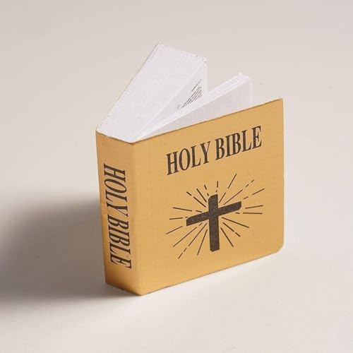 Mini Bibel Taschenbuch 1/12 Puppenhaus Miniatur Buch Bücherregal Schlafzimmer Bibliothek Zubehör Puppenhaus Möbel Puppen und Zubehör Dekorationen