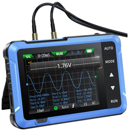 NVOQILIN Osciloscopio digital portátil DSO510 generador de señales multifunción portátil con conectividad USB digital