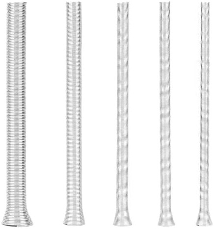 5 Pezzi Molla Piega Tubi, 1/4, 5/16, 3/8, 1/2 e 5/8 Spring Tube Bender | Super Elastico Curvatubi per Rame per Tubi di Rame, Tubi di Alluminio e Tubi di Acciaio a Parete Sottile 6 e 16 mm