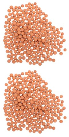 Parliky Céramsite pour Jardinage Hydroponique, Pierre de Culture Hors-Sol 1000g, Granulométrie Grosse et Petite, Terre Cuite Rouge Naturel, Substrat Poreux pour Fleurs en Pot Intérieur