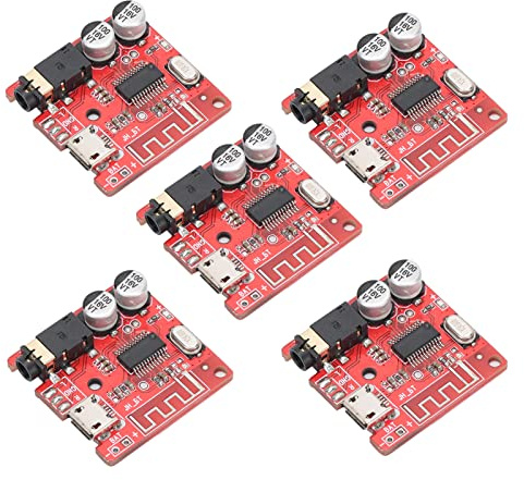 POENVFPO Récepteur Audio Bluetooth 5.0, 5 Modules de Bricolage avec Décodage sans Perte et Sortie 3, Mm pour Musique Stéréo sans Fil