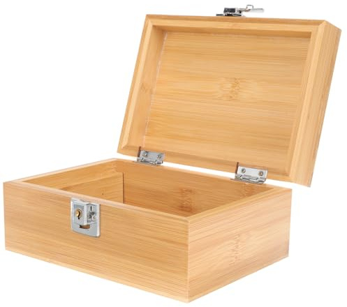 SMASOLO Humidor da Viaggio Portatile in Legno Naturale Umidificatore Integrato Custodia Compatta per Sigari Riutilizzabile Scatola Portasigari per Esterni 179X83X127 CM Accessorio
