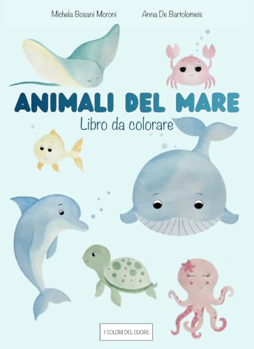 Animali del mare: libro da colorare