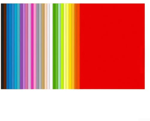 Levande färgade pappersremsor 10 nyanser för kort (21 x 29 cm 60 st) | 180 g tjock kartong, vävning, 10 ljusa färger, långvariga projekt, robust konstruktion