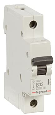 LEGRAND, RX3 419139 Disjoncteur magnétique thermique B 32 A 1 pôle 6000 A 230/400 VAC 1TE