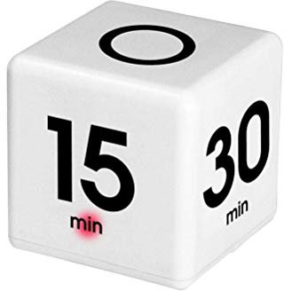 Kylewo Time Cube Der Wunder-Zeitwürfel mit 15, 20, 30 und 60 Minuten, Pausenfunktion für Kinder, Küchenkochen, Meetings, Hausaufgaben, Schlaftraining, Barbecue