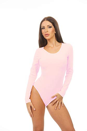 Magi Damen Body Langarm Overall Bodysuit mit Rundhals für Frauen Optimale Alternative für Sport & Freizeit Eleganter Jumpsuit