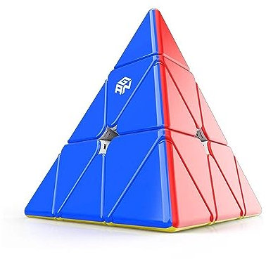 GAN Pyraminx 36 Magnete, Schnelles Magnetisches Pyramiden-Puzzel Stickerloser Dreieckiger Würfel (Standard)