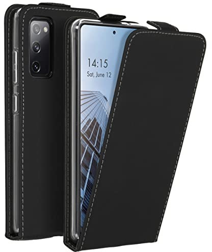 ACCEZZ Flipcase Hülle kompatibel mit Samsung Galaxy S20 FE– Flip Case Tasche – Handytasche zum Aufklappen in Schwarz [1 Kartenfach, Magnetverschluss, Premium Kunstleder]