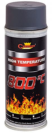 SolaDirect 400 mL Grey Heat Resistant Paint Spray High-Temperature Stove Exhaust BBQ VHT XHT up to 800°C / 1472°F