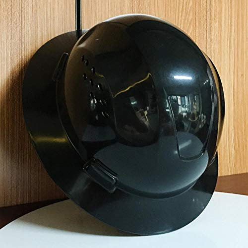 Vollkrempe Schutzhelm Mode Schutzhelm Summer Sunshade Leichte, hochfeste Arbeitskappenkonstruktion Eisenbahnmetallurgiemine-Schwarz