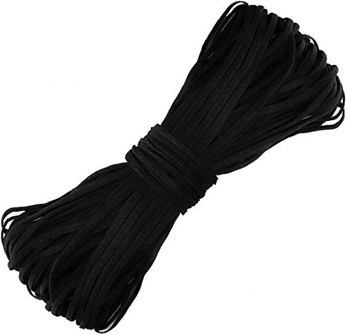Telliswelt 10 m schön weiches Gummiband 2,5 mm im Durchmesser Hutgummi Gummikordel schwarz
