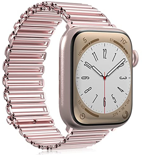 Stainless Steel Strap Apple Watch 38mm 40mm 41mm Women Girls, Dressy Bracelet Replacement Wristband Metal Watch Strap for Apple Watch SE, iWatch Series 8 7 6 5 4 3 2 1