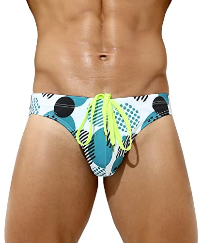 Arjen Kroos Men's Sexy Swim Briefs Printed Swimsuit Beach Swimwear Bikini