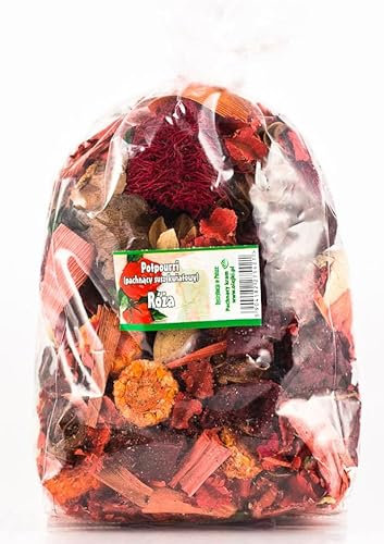 Potpourri Profumato alla Rosa - Pacchetto Grande 1100 ml ≈ 150-190 g | Decorazione Floreale per la Casa | Fiori Secchi per Vaso, Soggiorno, Camera da Letto, Bagno | Aroma Sottile di Rosa