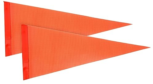 Supvox Sicherheitsflagge Kompakt Stück 2 PVC Orange Sichtbar und Wetterfest Kinderfahrrad für Kinderfahrräder