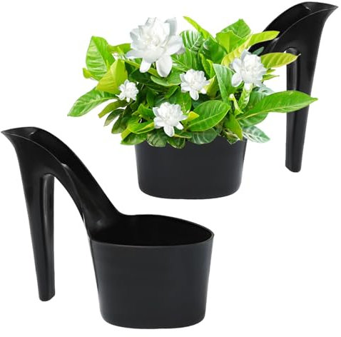 Flower Pots for Plants,Desktop Pot High Heel Shaped Flower Pot | Desktop Decoration, Floral Planter With Lady Shoe Shape for Yard, Patio, Desk, Garden