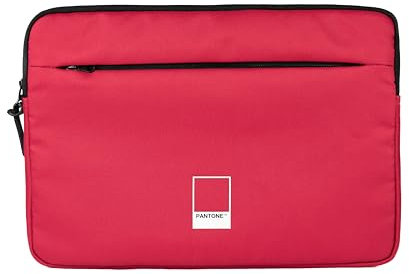 PANTONE™ Urban - Custodia Pc 15.6 Pollici per Laptop e Notebook Max 34x23x1,8 cm in Poliestere, Busta Porta Pc Portatile 38x27x3 con Zip e Tasca Portaoggetti e Cavi, Porta Computer con Trolley Sleeve