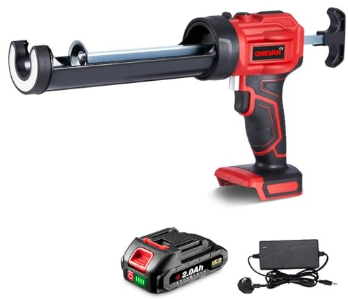 Cordless Caulking Gun Electric Sealant Gun - 4 Adjustable Speeds 300ML Drip-Free Caulk Guns