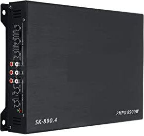 Amplificador de audio estéreo, Amplificador de coche DC 12V 8900W, Subwoofer potente de 4 canales for coche, amplificador de sonido estéreo for vehículo de aleación de aluminio para sistema de cine en