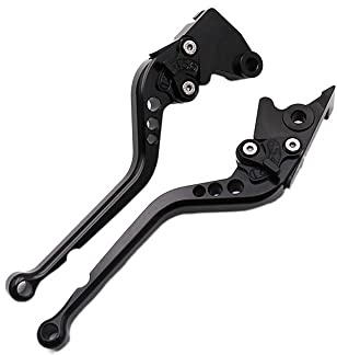 MODADA Kupplung Bremshebel Bremskupplungshebel Für 701 Für Supermoto Für Enduro 2017 2018 2019 2020 2021 2022 Motorrad Verstellbarer Langer/kurzer Griff Kupplungshebel(All Black,Long)