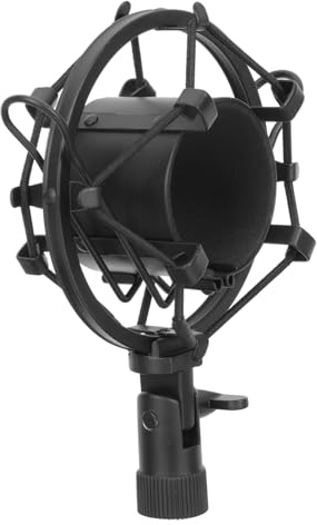 SECFOU Verstellbarer Mikrofonständer Aus Metall Mit Stoßdämpfer Für Konferenzen Streaming Und Podcasting Stabiler Mic Support Für Desktop-nutzung