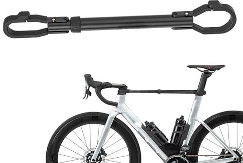 Barre per bici per portabici - Portapacchi per bici regolabile in acciaio per il trasporto - Barre d'equilibrio Rinforzate, barre di traino per tubo superiore, accessori per bici per guida e moto