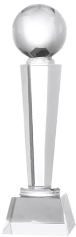 Kisangel Coppa Calcio di Cristallo per Premi, Design Elegante, Dimensioni Compatte, Adatto per Ragazzo Ragazza e Cerimonie Scolastiche Sportive