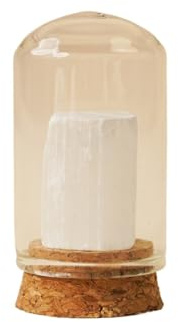 AIQFTGSNS Crystal Stone World in Bottle – Raw Gemstone Vial with Fluorite, Quartz, Calcite, Lapis, Tiger Eye for Collection & Gift(Fiber plaster)