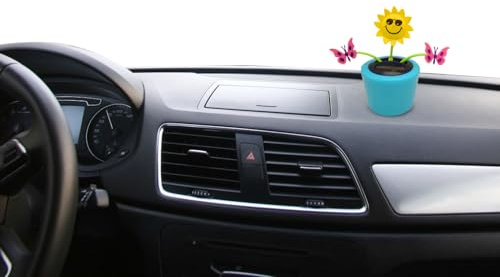 Flores Danzantes - Ornamento de solar,Juguetes reutilizables para coche con energía solar, de coche con cabeza agitadora para dormitorio, salpicadero, casa