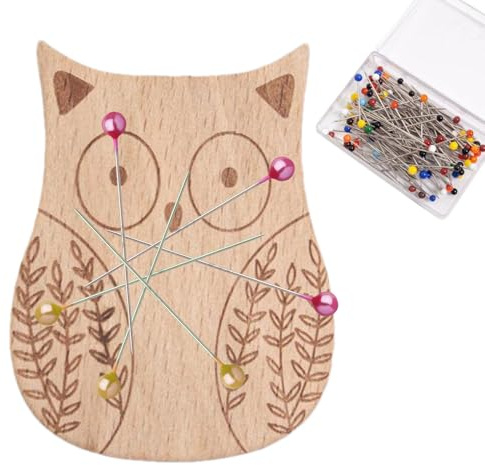 Cuscino per aghi da cucito a forma di animale, cuscino magnetico per aghi multiuso con 100 aghi, organizer creativo per fai da te, simpatico portaoggetti da scrivania, supporto per accessori da cucito