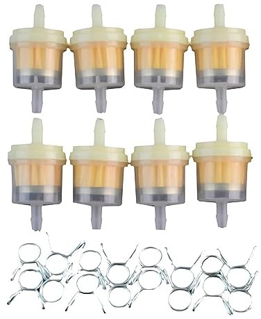 GOOFIT Moto Öl Kraftstofffilter Federklemmen Klemmen Ersatz für Motorrad Dirtbike ATV Moped Roller Pack Pocketbike Für Roller