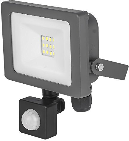 Status Padua 10W LED Floodlight with PIR Motion Sensor, Slimline Outdoor Security Light for Gardens, Pathways and Entrances, Black (S10WSFLGPIR1PKB6)