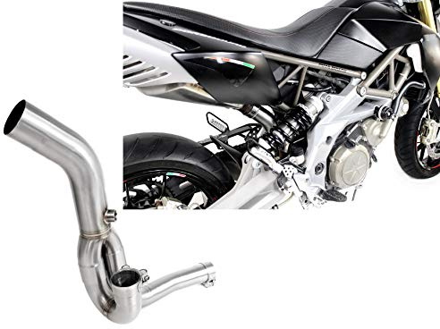 SMV 750 DORSODURO Tubo Elimina Catalizzatore, Decatalizzatore, No-Kat, Mid Pipe Inox DE-CAT DECAT Dominator Exhaust Terminale di Scarico Silenziatore 2008 2009 2010 2011 2012 2013 2014 2015 2016