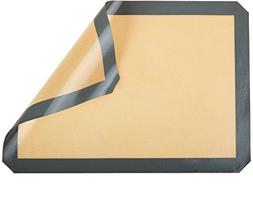 Katpost Tapis de Cuisson en Silicone,Anti-Adhérent, Réutilisable, Facilement Lavable,100% sans BPA Toile de Cuisson Silicone Saine Feuilles de Cuisson pour Votre Pizza, Pâte, Fondant
