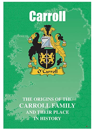 I LUV LTD Carroll Irlandais Nom de Famille Livret D'histoire Couvrant L'origine de ce Nom Célèbre