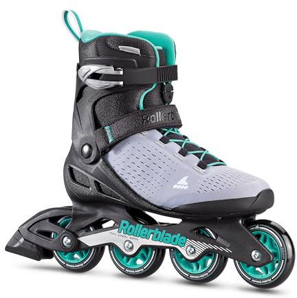 Rollerblade Damen Zetrablade Elite Inlineskate, Black/Powder Blue, 240