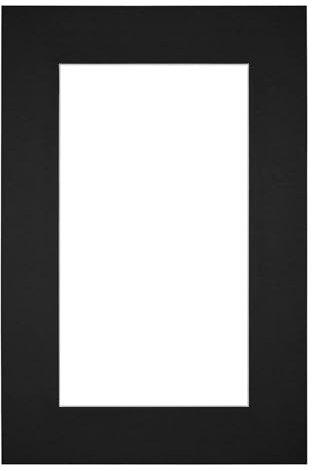 yd. Passepartout 61x91.5 cm für Fotogröße 50x70 - Schwarz - Museumkarton - Außenmaße 61x91.5 cm - Innengröße 50x70 cm