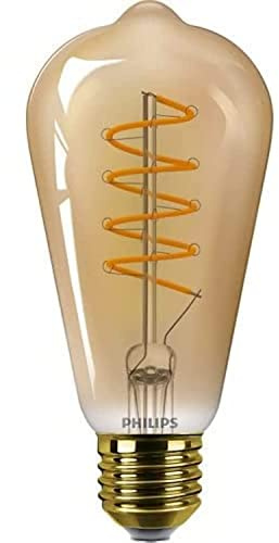 Philips Lighting Ampoule LED Edison E27 25W Blanc Chaud Ambré, Compatible Variateur, Verre