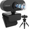 Webcam avec microphone, webcam Full HD 1080p pour PC, ordinateur portable, ordinateur de bureau, Mac, caméra Web Plug and Play avec cache de confidentialité, caméra USB pour YouTube, Zoom, Skype,