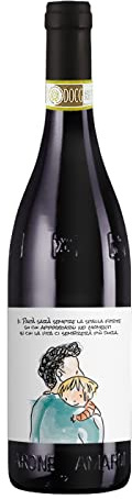 Bottiglia di Amarone della Valpolicella DOCG con etichetta personalizzata - Idea regalo originale per uomo, festa del Papà, festa del Nonno, nuova nascita, compleanno e Natale. (Abbraccio papà)