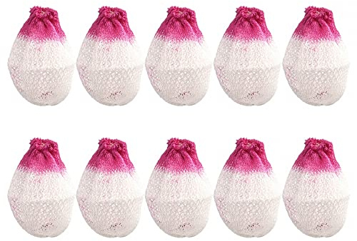 DONGKER Glühstrumpf Einloch, 10 Stück Weiß Lampendochte, 10cm Durchmesser, Mesh Kordelzug Docht Öllampe Hitzebeständig Docht für Drucklampe, Gaslampe, Petroleumlampen